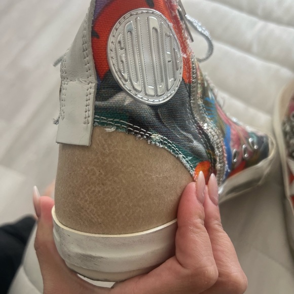 Golden Goose Francy Penstar Donna in canvas con stampa Hawaii multicolor - Picture 9 of 11